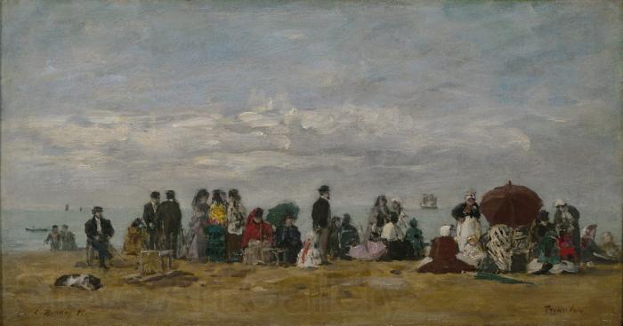 unknow artist The Beach at Trouville France oil painting art